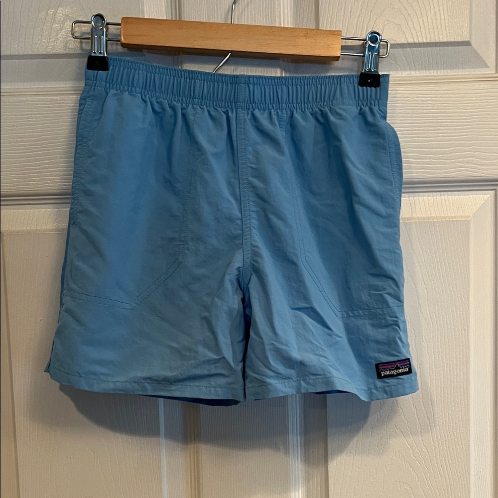Patagonia Kids Sky Blue Swim Trunks